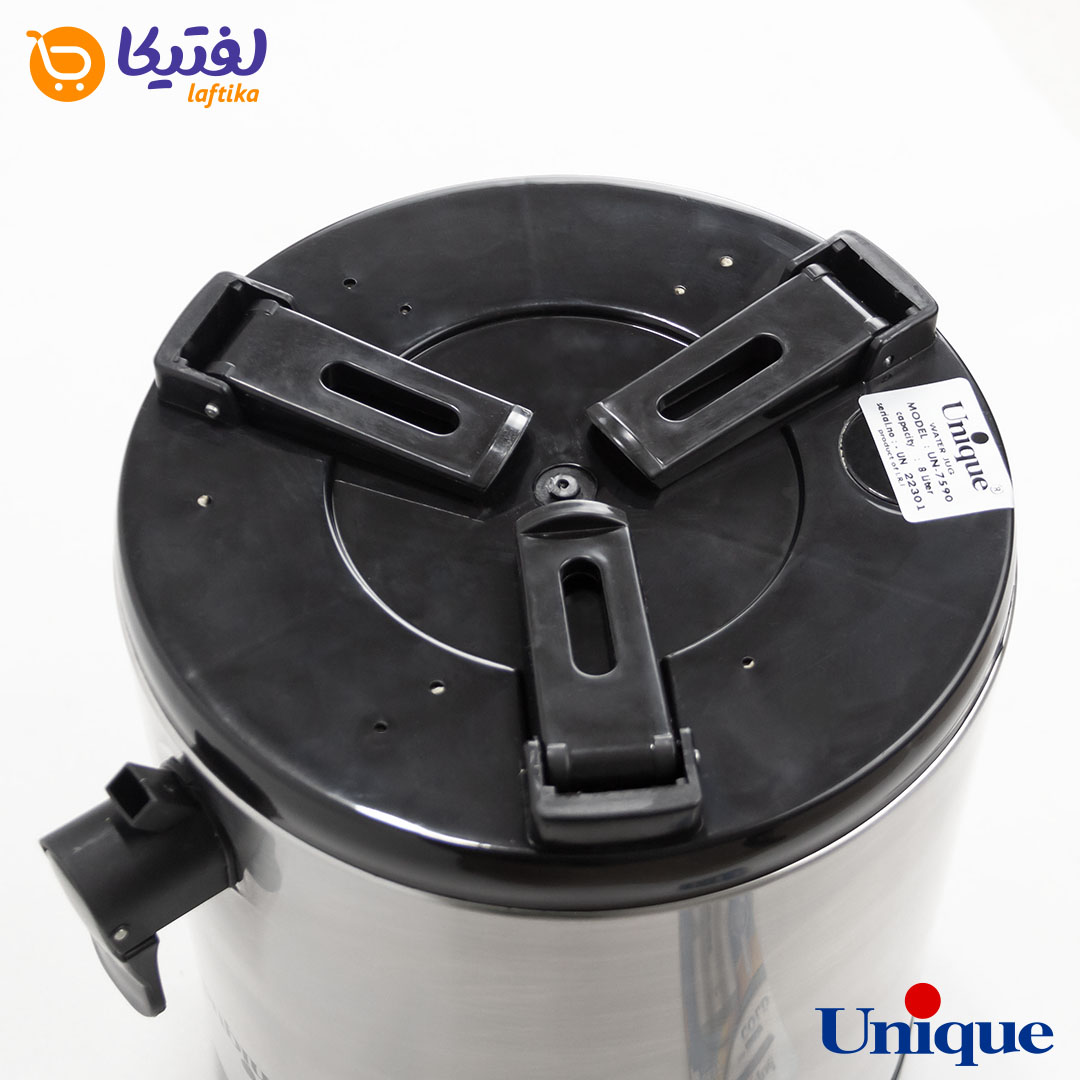 کلمن آب 8 لیتر استیل داخل آلومینیوم یونیک UN-7590