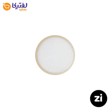 بشقاب تخت چینی زرین (Zi) فرم اس پاستل کرم سایز 12