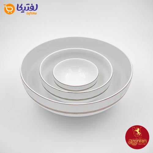 سرویس 13 پارچه پیاله چینی زرین  ایتالیا اف طرح هدیه پلاتینی