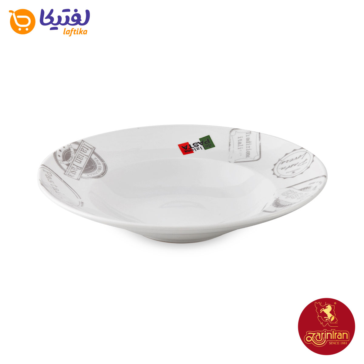 چینی زرین ظرف پاستا (بشقاب گود30) طرح دلیسیو
