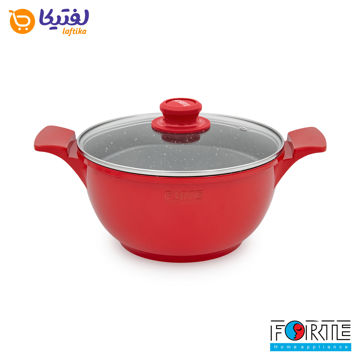 قابلمه گرانیتی فورته سایز 24 اسکار پلاس قرمز