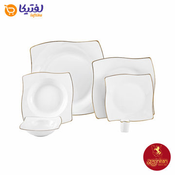 چینی زرین سرویس 6 نفره آسترو طرح زرین