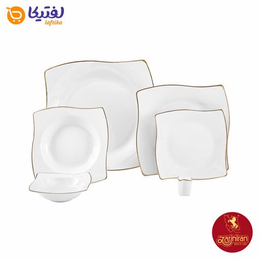 سرویس چینی زرین آسترو طرح زرین لب طلایی 6 نفره 30 پارچه (توقف تولید)*