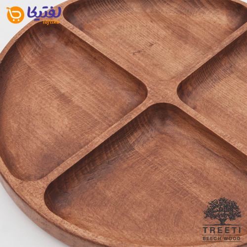 اردورخوری چوبی گرد چهار خانه تیریتی کوچک B2124
