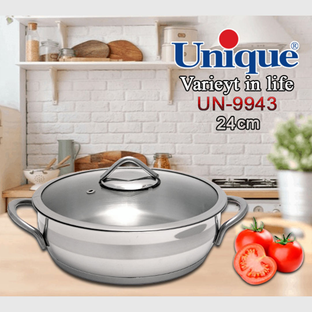 تابه استیل یونیک UN-9943 سایز 24