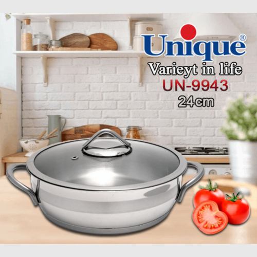 تابه استیل یونیک UN-9943 سایز 24