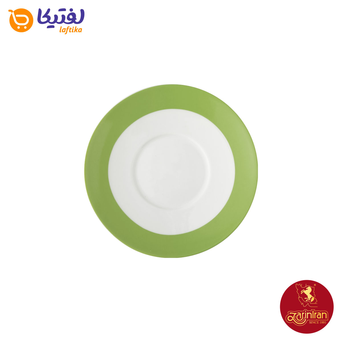 فنجان و نعلبکی کاپوچینو، لاته چینی زرین طرح پسته