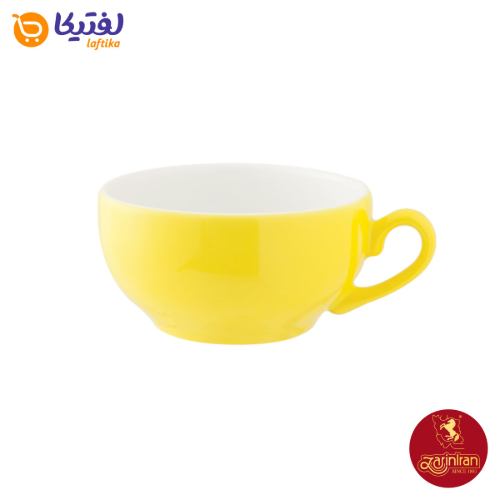 فنجان و نعلبکی کاپوچینو، لاته چینی زرین طرح آفتاب