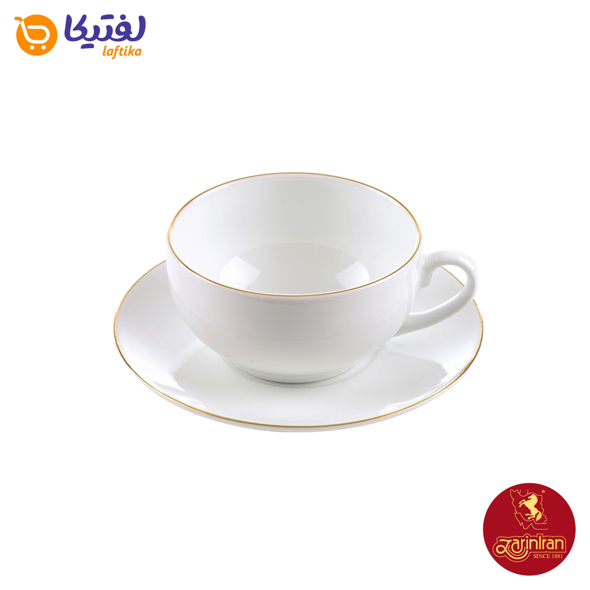 سرویس 12 پارچه سرو کاپوچینو چینی زرین طرح زرین