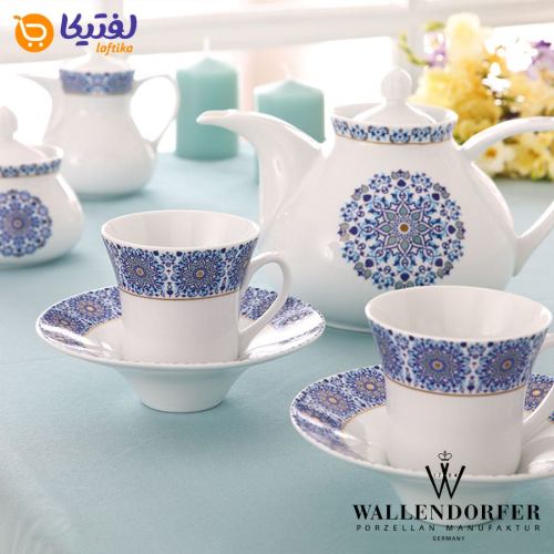 تعداد پارچه های سرویس چینی 12 نفره شهرزاد طرح سلطانیه طلایی والندورفر Wallendorfer
