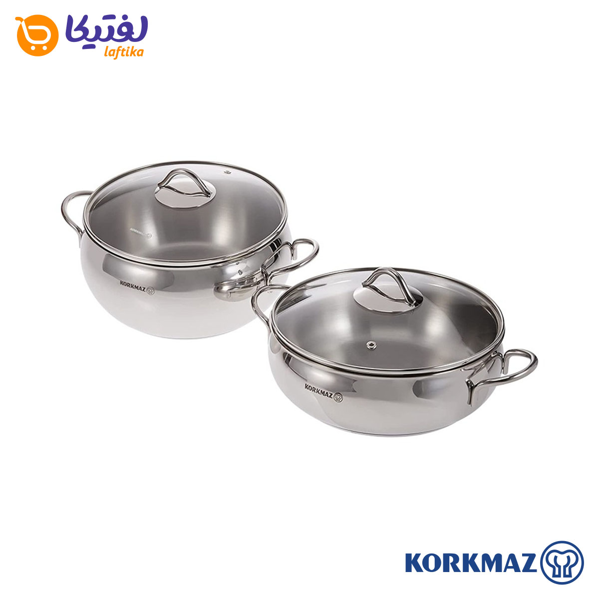 سرویس قابلمه استیل کرکماز 9 پارچه A1800