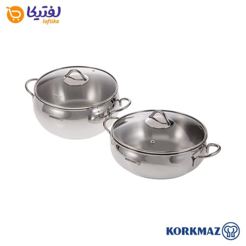 سرویس قابلمه استیل کرکماز 9 پارچه A1800