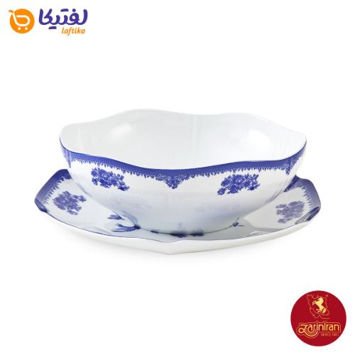چینی زرین سرویس قاب و قدح هگزان طرح فلورانس