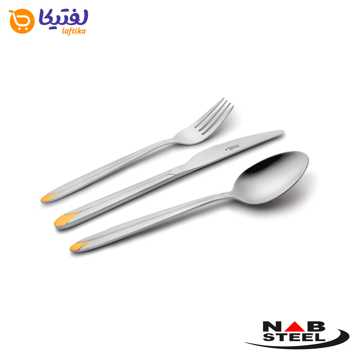 سرویس 116 پارچه ناب استیل مدل پالرمو دورطلایی جعبه کادویی