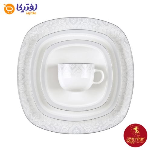 سرویس چینی زرین کواترو طرح ادلین توسی 12 نفره