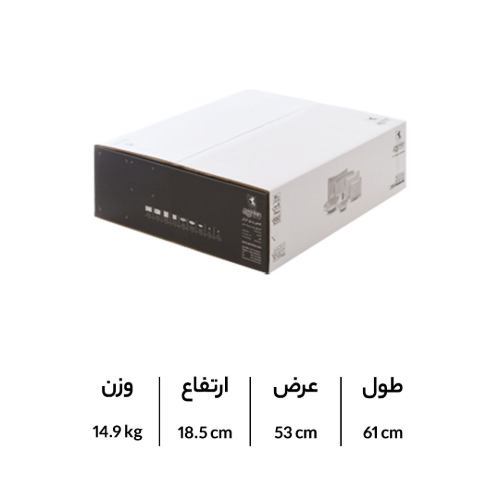سرویس چینی زرین وینچی طرح ریوا طلایی 6 نفره