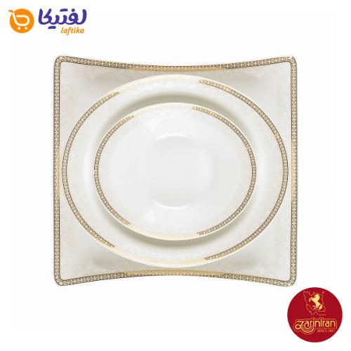خرید سرویس چینی زرین وینچی طرح ریوا طلایی 6 نفره