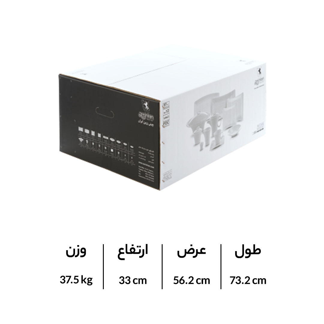 چینی زرین سرویس 12 نفره وینچی الیسه طرح بهاران