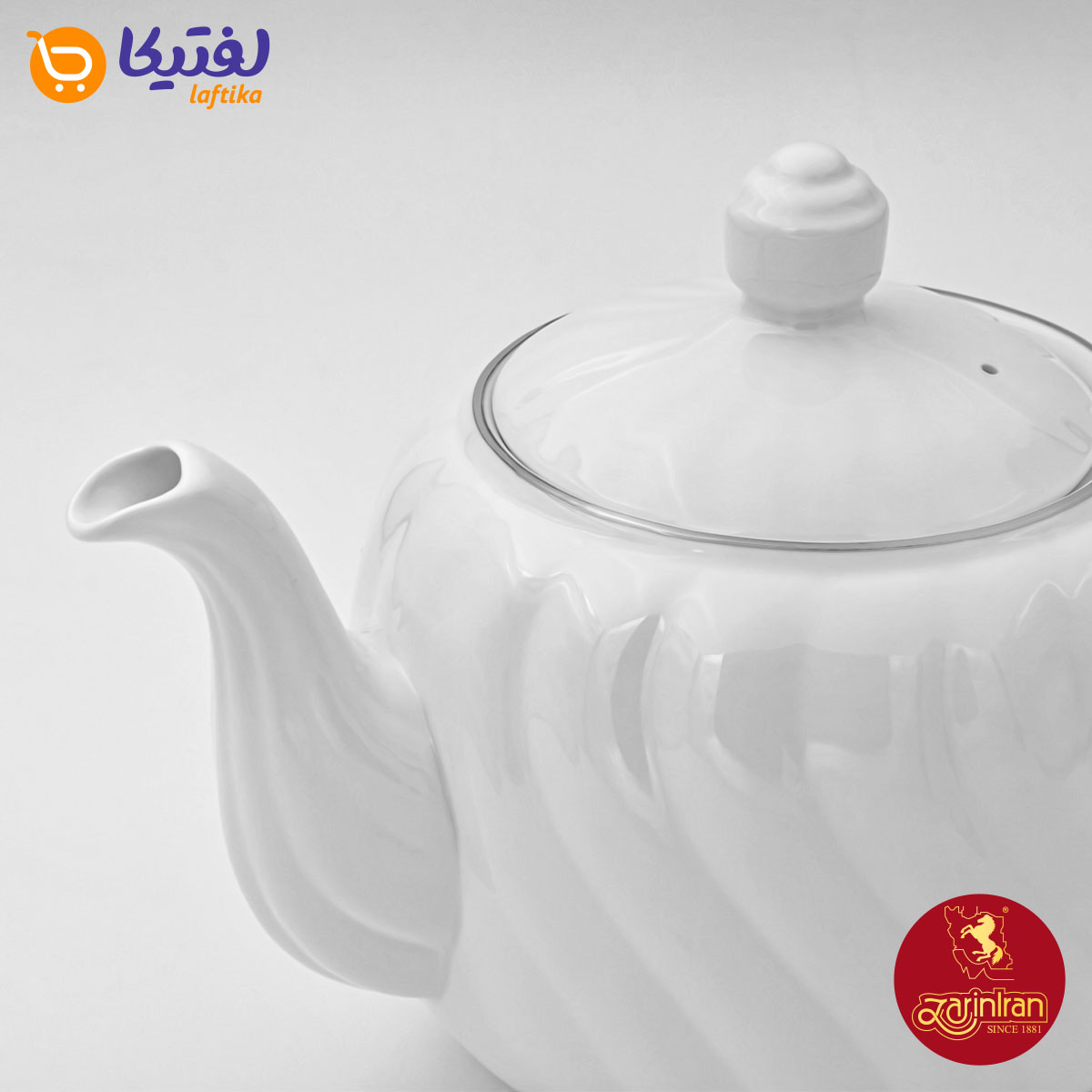 قوری آلمانی چینی زرین طرح سمن