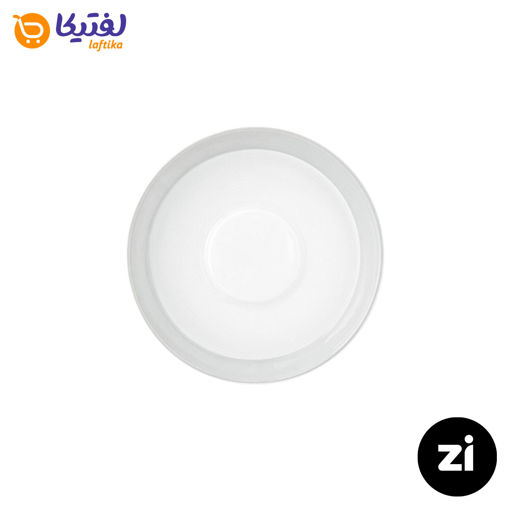 نعلبکی زیر استکانی چینی زرین Zi فرم اس سایز 12 پاستل طوسی