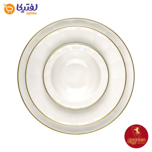 چینی زرین سرویس 12 نفره نئوکلاسیک طرح لومیو مرغوب