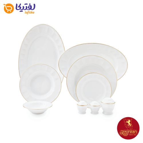 چینی زرین سرویس 12 نفره نئوکلاسیک طرح لومیو شیک و مجلسی