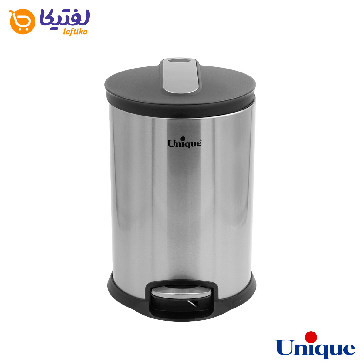 سطل زباله استیل 12 لیتر با آرام بند یونیک UN-4420