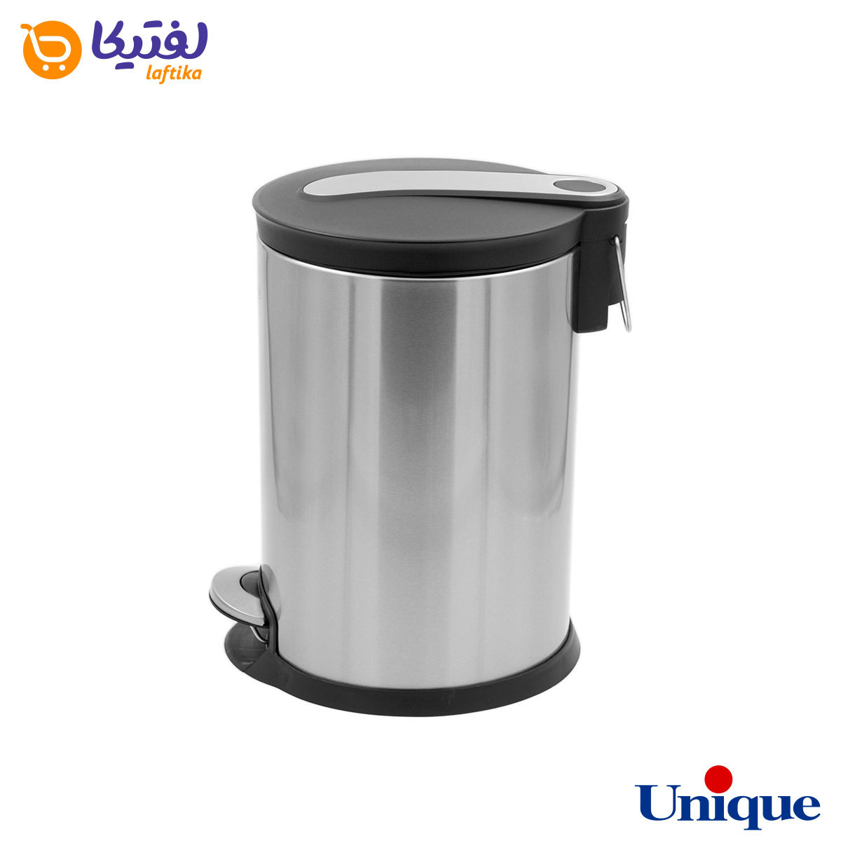 سطل زباله استیل 12 لیتر با آرام بند یونیک UN-4420