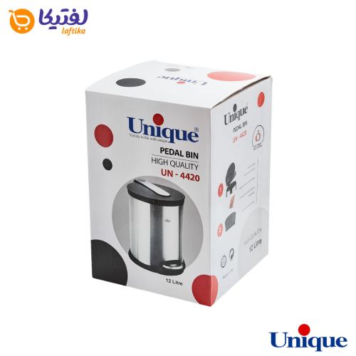 سطل زباله استیل 12 لیتر با آرام بند یونیک UN-4420