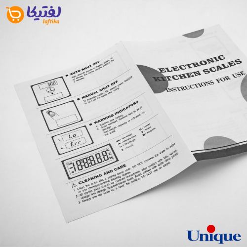 ترازو دیجیتال شیشه ای یونیک UN-6506