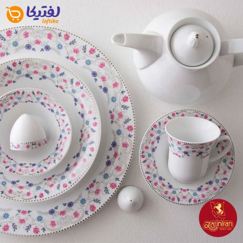سرویس چینی زرین شهرزاد طرح باغستان با کیفیت بالا