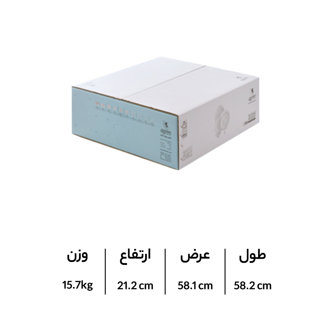 خرید اقساطی سرویس چینی زرین شهرزاد طرح باغستان 6 نفره