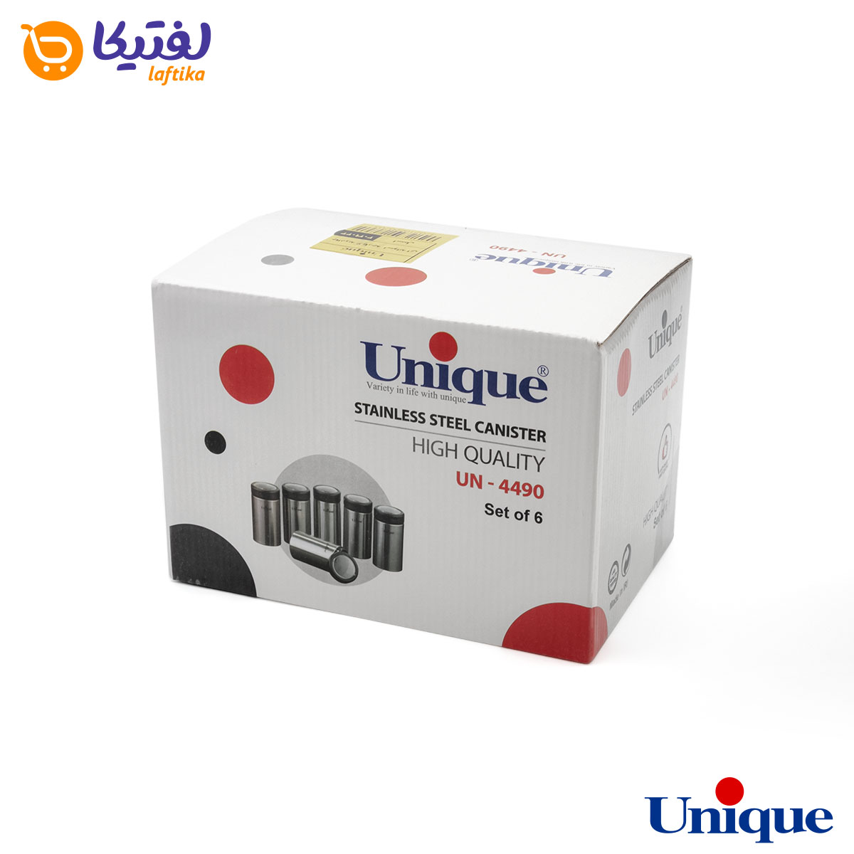 ست ادویه استیل یونیک 6 عددی UN-4490