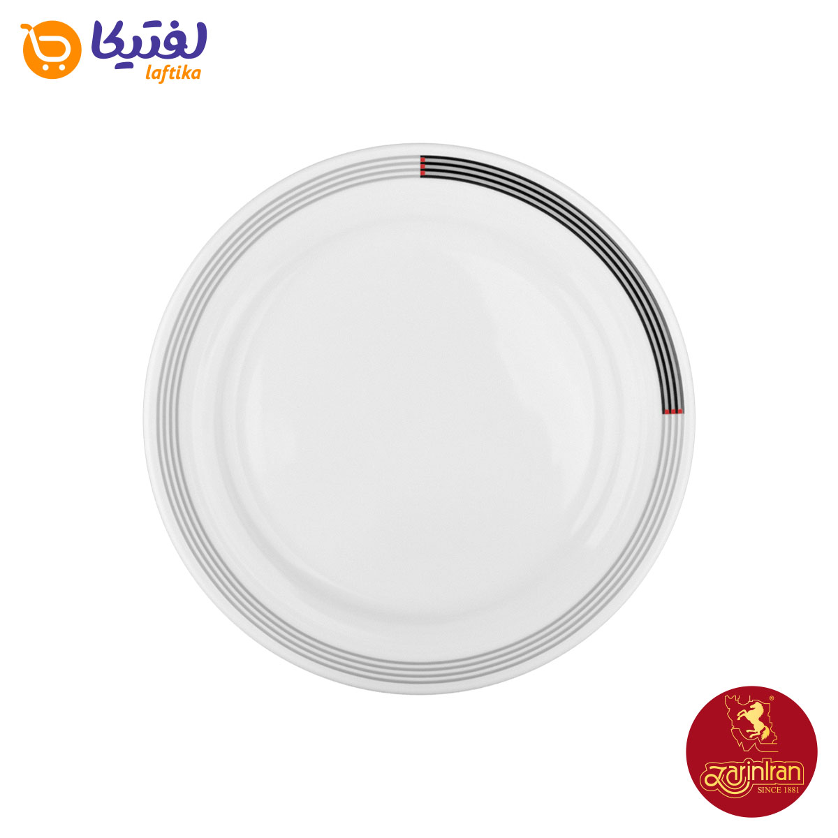 بشقاب تخت چینی زرین هتلی 49 سایز 23 طرح وگاس