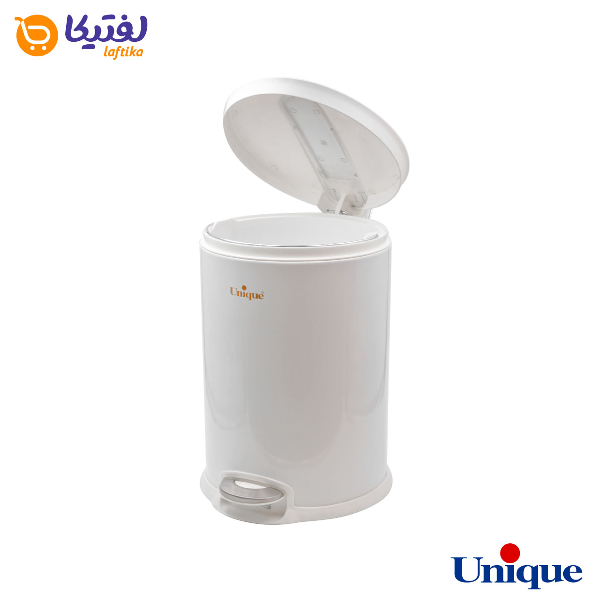 سطل زباله 16 لیتر سفید یونیک UN-4130