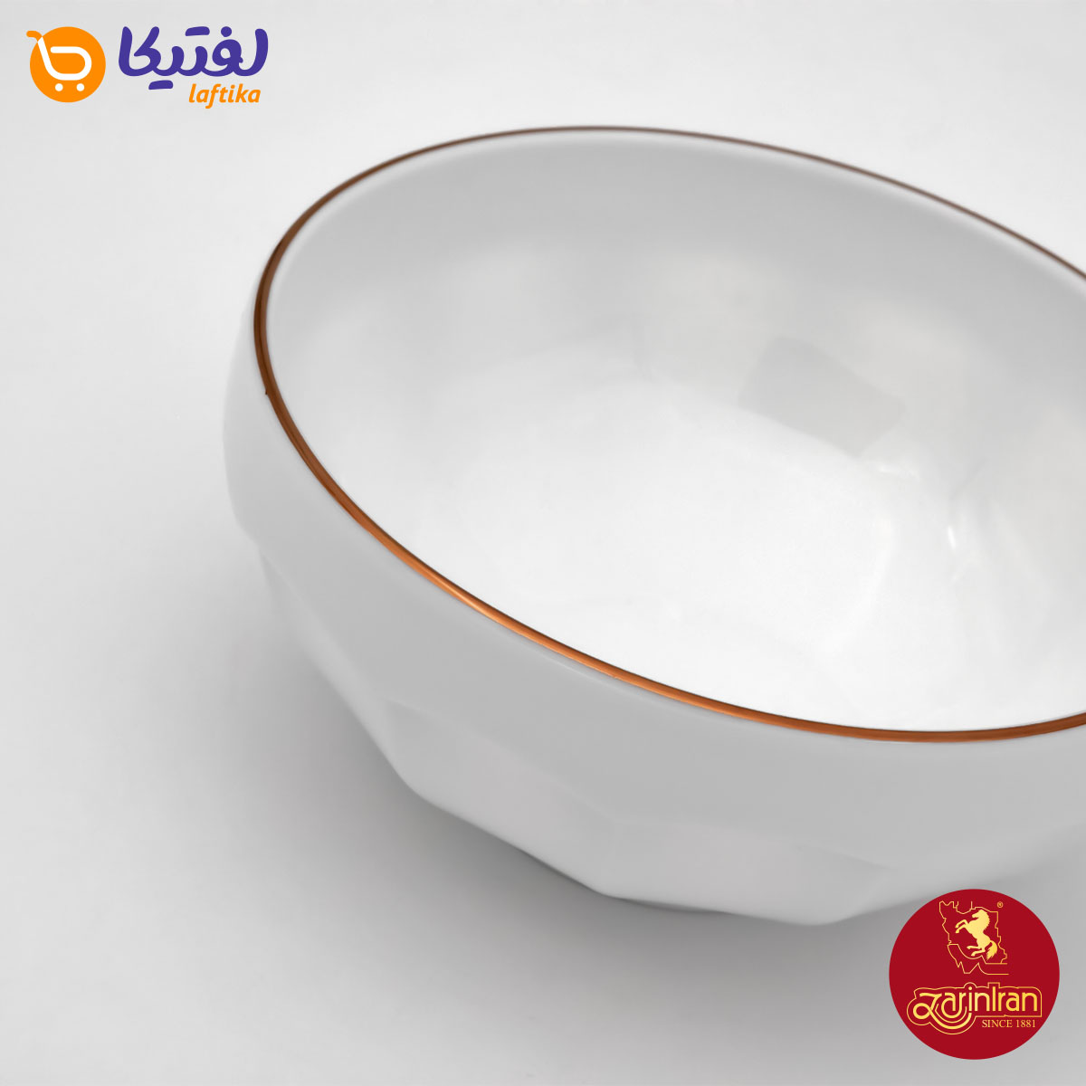 سرویس 7 پارچه پیاله چینی زرین نئوکلاسیک طرح زرین رزگلد