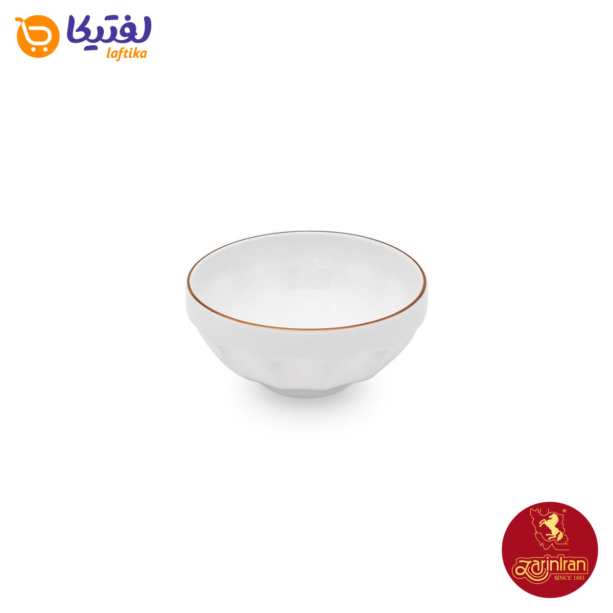 سرویس 7 پارچه پیاله چینی زرین نئوکلاسیک طرح زرین رزگلد