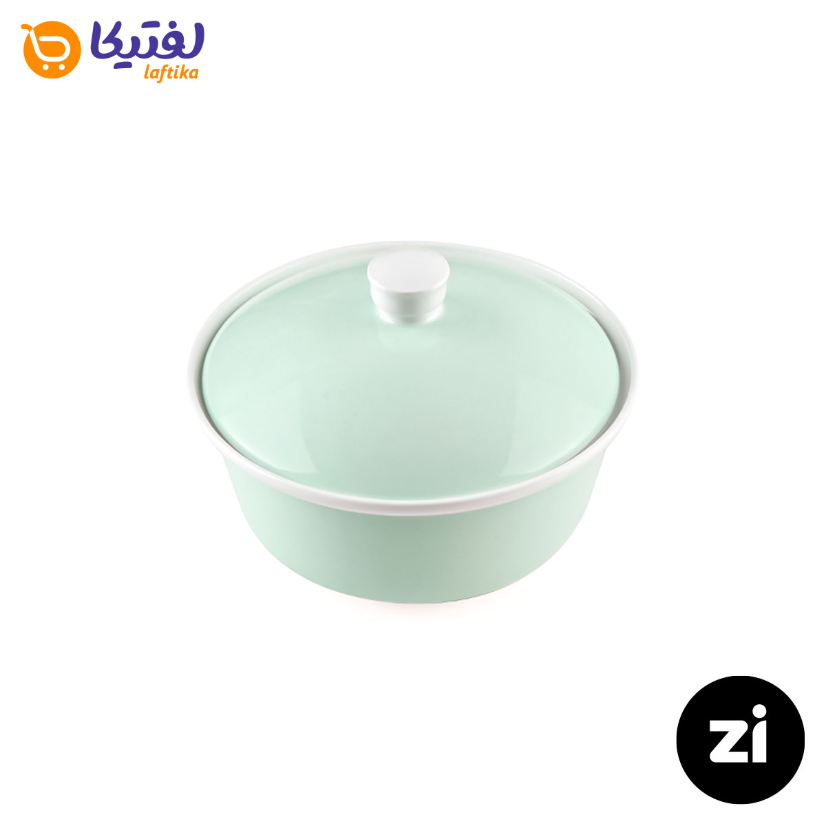 قابلمه کوچک چینی زرین سایز 16 پاستل سبز