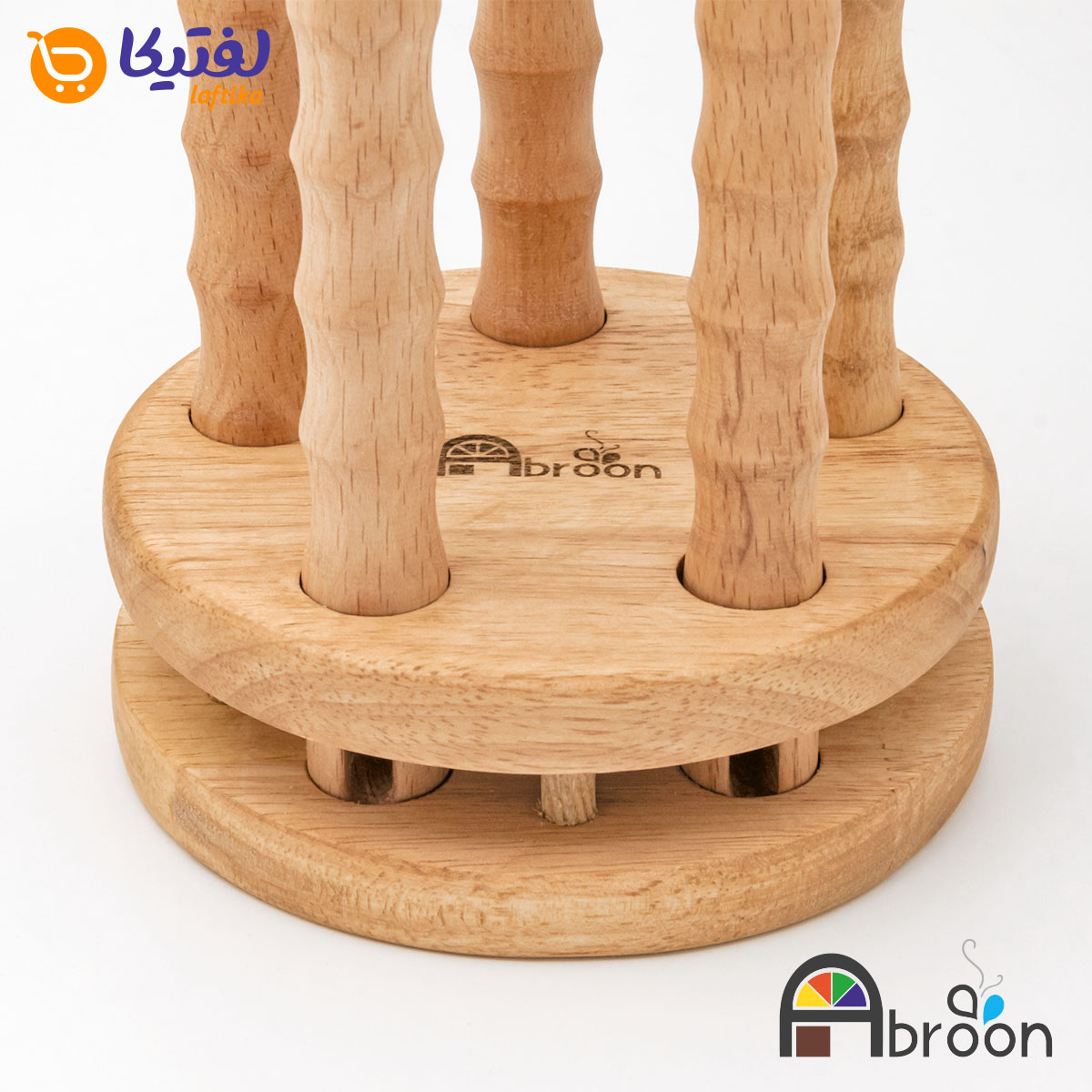 سرویس کفگیر و ملاقه آبرون چوبی 6 پارچه AW510