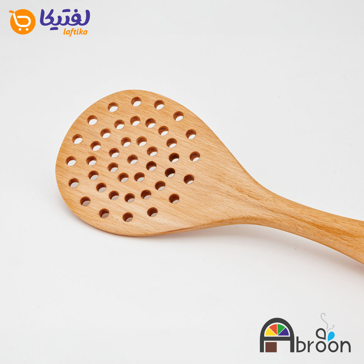 سرویس کفگیر و ملاقه آبرون چوبی 6 پارچه AW510