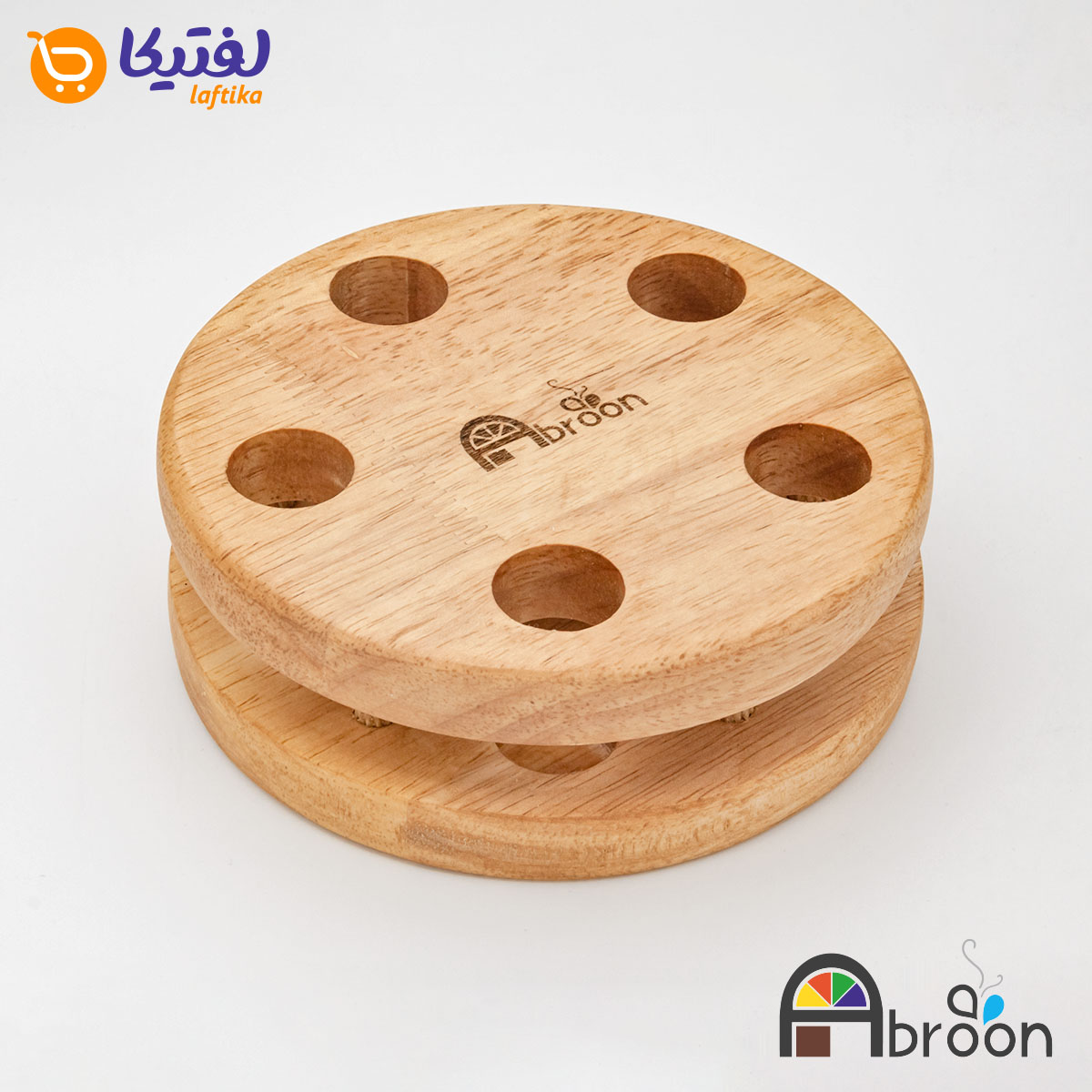 سرویس کفگیر و ملاقه آبرون چوبی 6 پارچه AW510