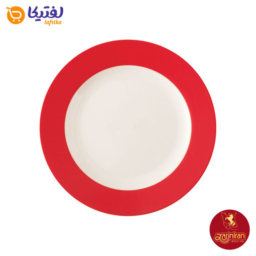 بشقاب تخت چینی زرین ایتالیا اف طرح گیلاس سایز 25