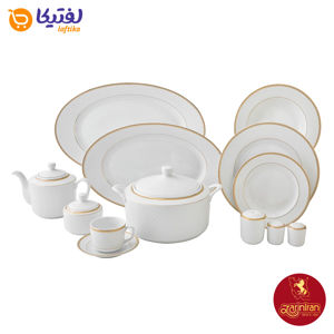 سرویس با کیفیت چینی زرین رادیانس سپینود 12 نفره 102 پارچه