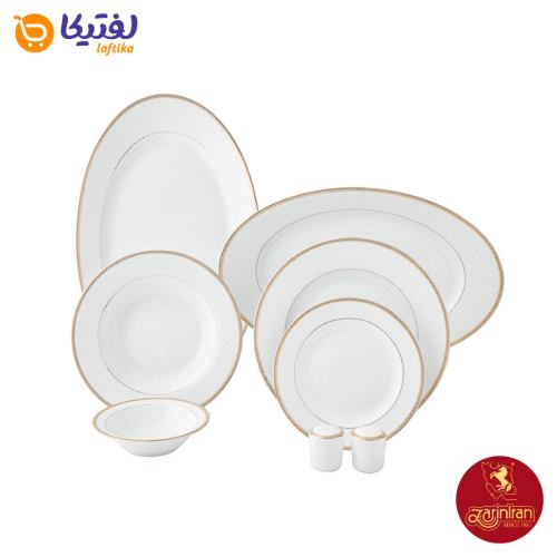 قیمت سرویس چینی زرین رادیانس سپینود 12 نفره 102 پارچه