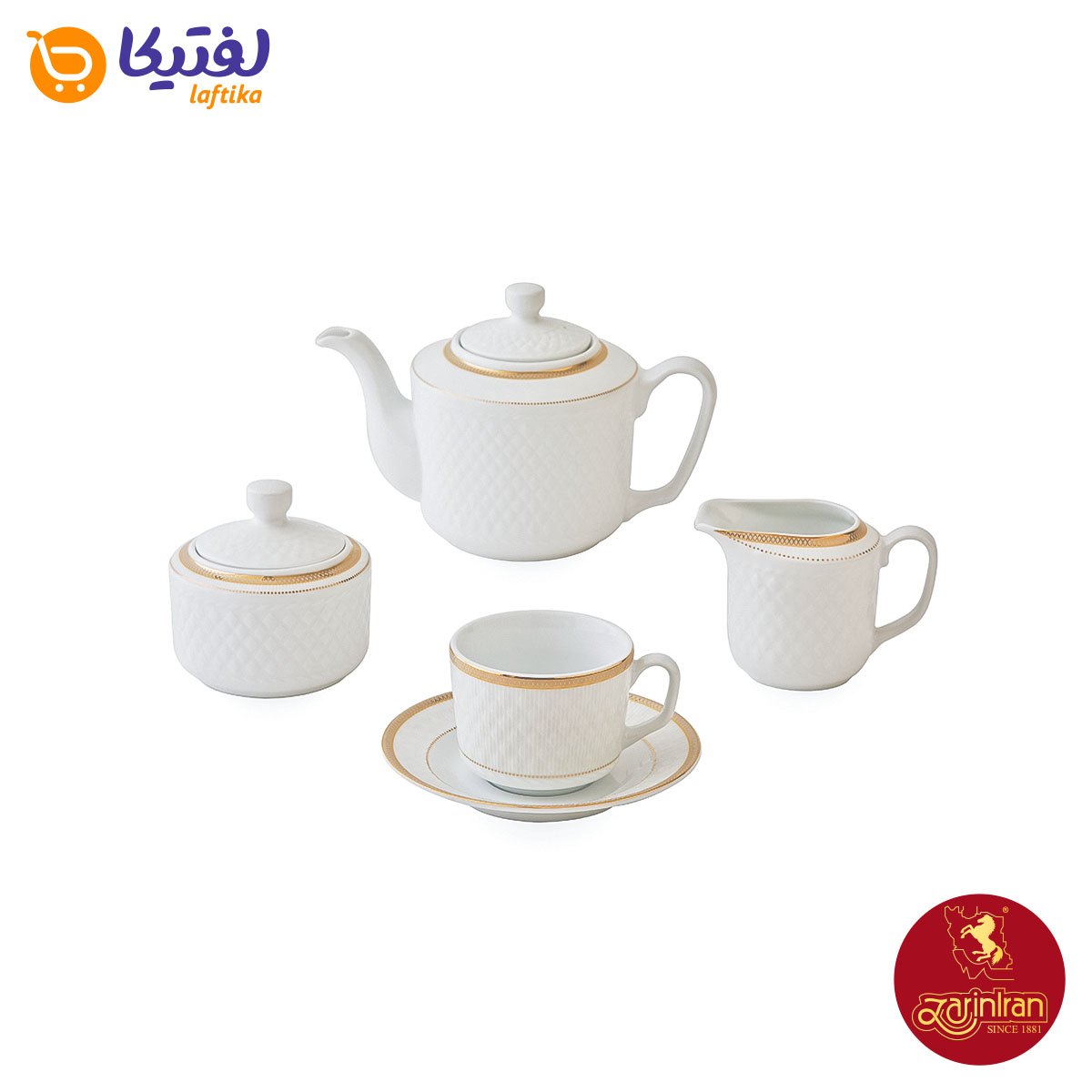 خرید سرویس چینی زرین رادیانس سپینود 12 نفره 102 پارچه