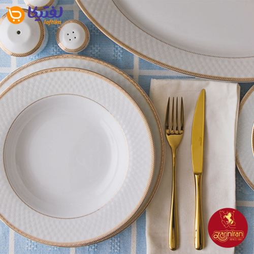 بشقاب سرویس چینی زرین رادیانس سپینود 12 نفره 102 پارچه