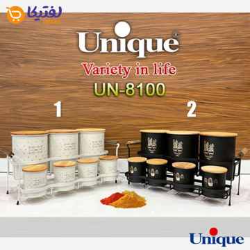 ست ادویه 7 عددی پایه دار یونیک UN-8100