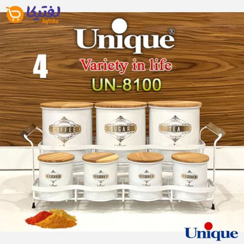 ست ادویه 7 عددی پایه دار یونیک UN-8100