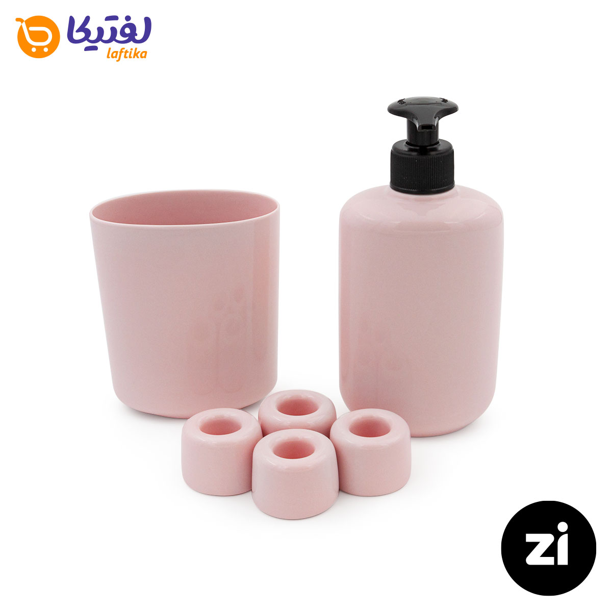 ست سرویس بهداشتی چینی زرین زی هایگن طرح ارکیده مرغوب