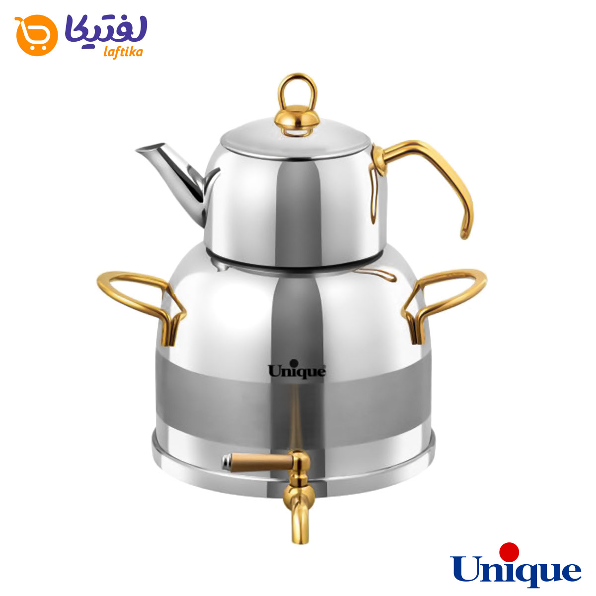 کتری و قوری یونیک 5.5 لیتری استیل UN-7274